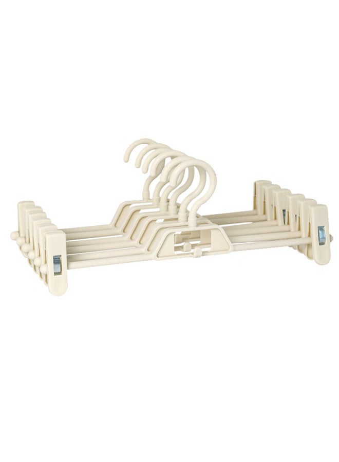 Fk Pants Clip Hanger, Seamless Non-slip Hanger With Clips, Adjustable Extendable Pants And Skirt Hanger