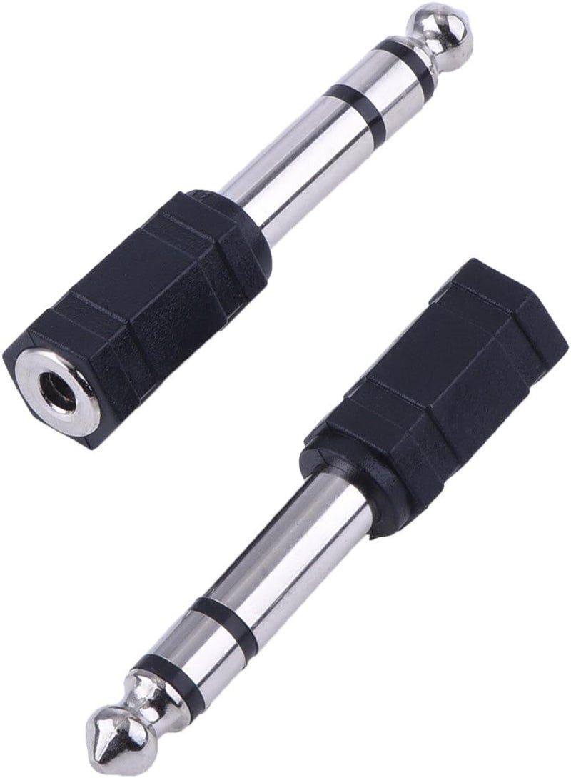 eBoot 635mm to 35mm Adapter 635 mm 14 Inch to 35 mm 18 Inch Adapter Female Stereo Audio Earphone 5 Pieces Black - Image 5