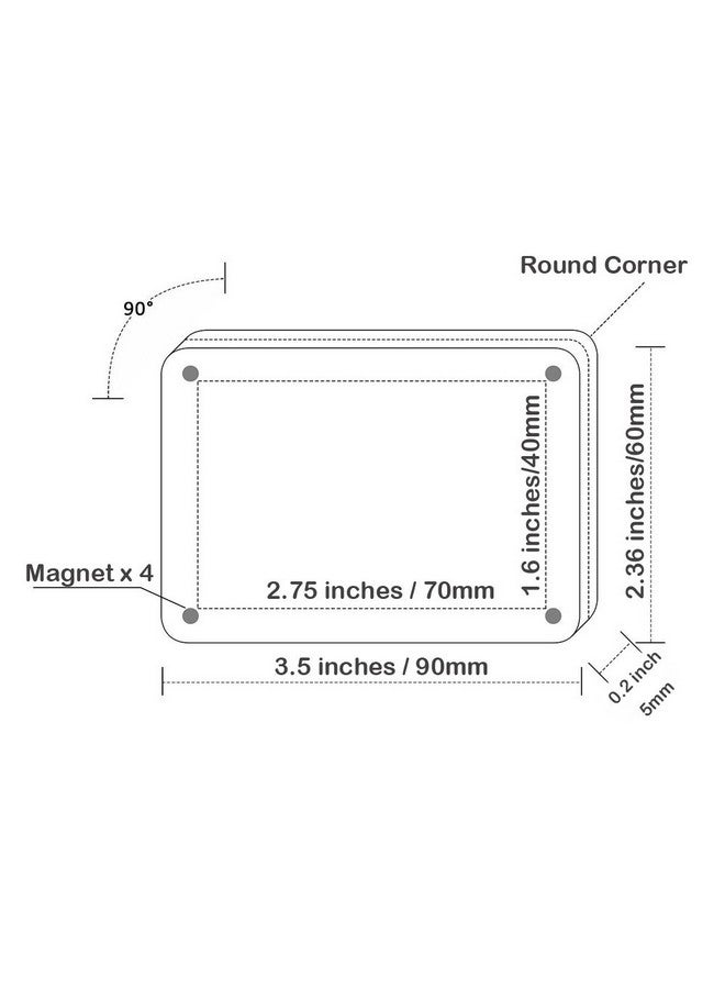 FoRapid 3" Dual Sided Clear Acrylic Refrigerator Magnetic Photo Frame Frameless Display Compatible With Fujifilm Mini 9 8 8+ 2X3 Photo  - Image 3
