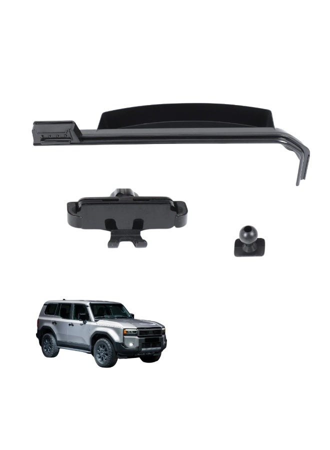 TRX AUTO Phone Holder & Dashboard Screen Storage Box for Toyota Prado LC250 2024–2026 | Strong Grip Mount | Non-Blocking AC Design | Easy Installation | Secure 360° Phone Holder - Image 1