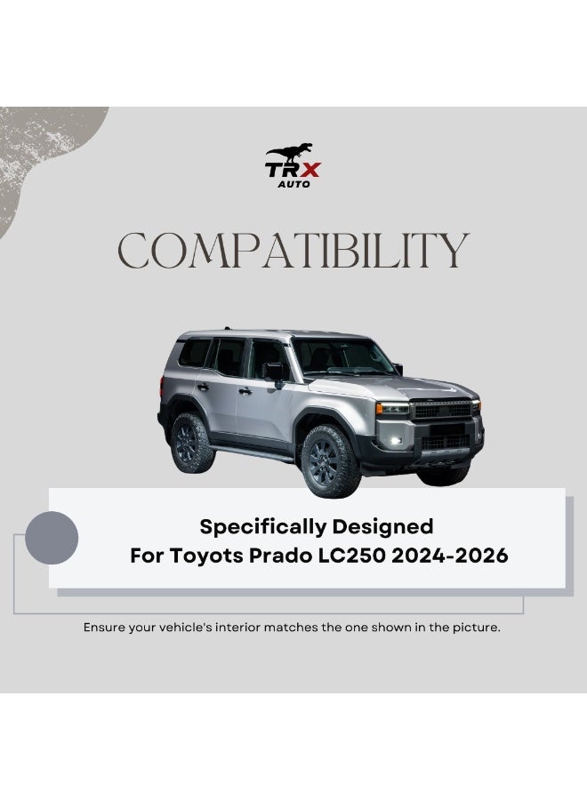 TRX AUTO Phone Holder & Dashboard Screen Storage Box for Toyota Prado LC250 2024–2026 | Strong Grip Mount | Non-Blocking AC Design | Easy Installation | Secure 360° Phone Holder - Image 3