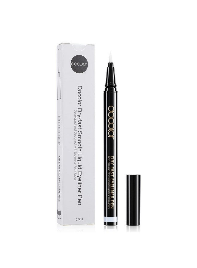 docolor Waterproof Eyeliner Pen Longwearing With Ultrafine Tip Liquid Eye Liner (White) - Image 1