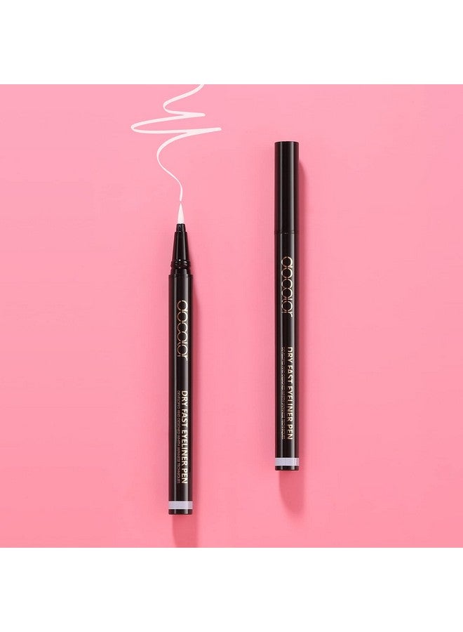 docolor Waterproof Eyeliner Pen Longwearing With Ultrafine Tip Liquid Eye Liner (White) - Image 2