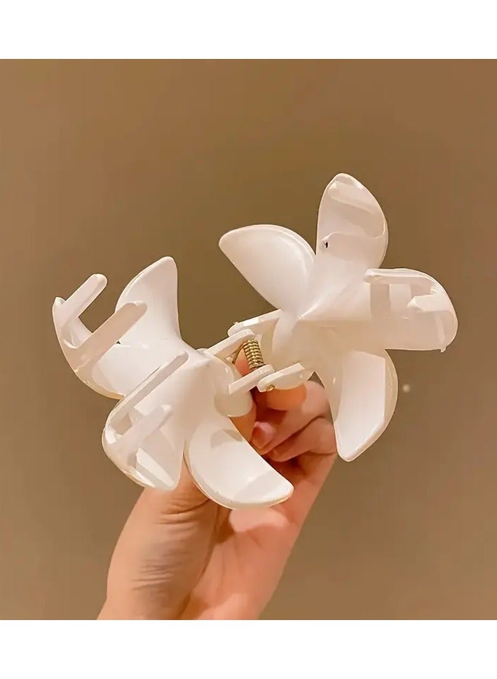 3 قطع مشابك شعر على شكل زهرة بلوميريا حلوة – مقاس 8 سم، ألوان زاهية متعددة للحفلات والديكور الشعري - Image 2