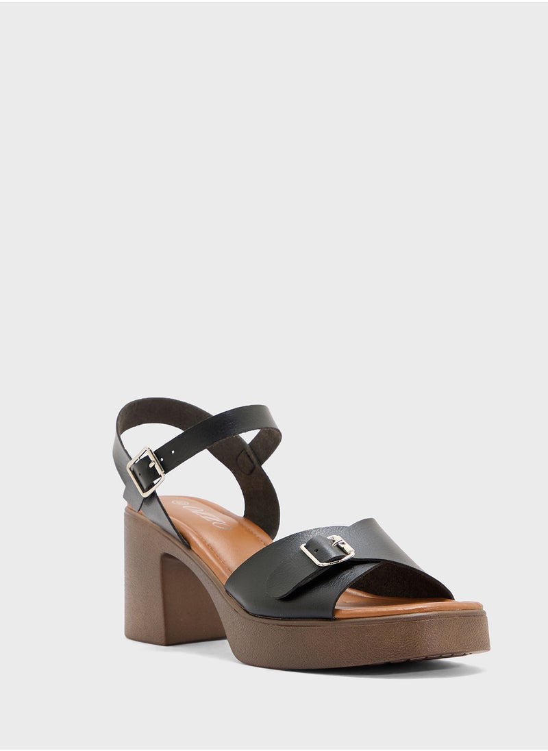 OZZO Platform Heeled Sandal  - Image 2