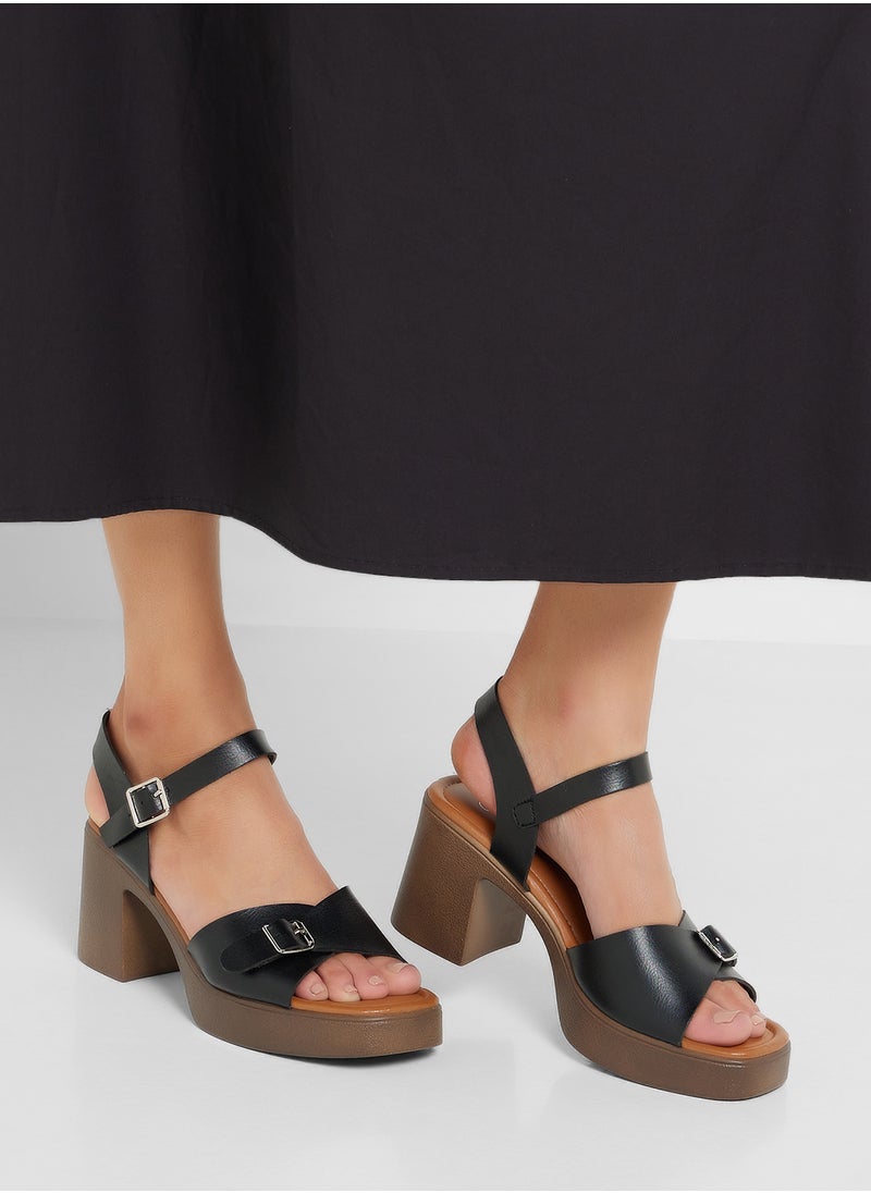 OZZO Platform Heeled Sandal  - Image 5