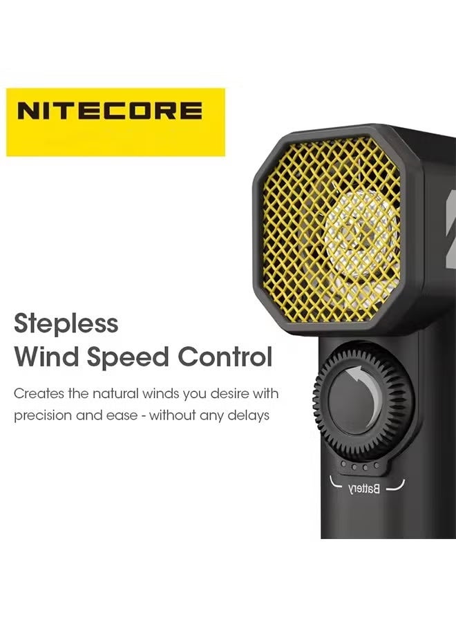 NITECORE CW20 Multipurpose Pocket Photography Fan Electric Portable Fan Stepless Wind Blower - Image 2