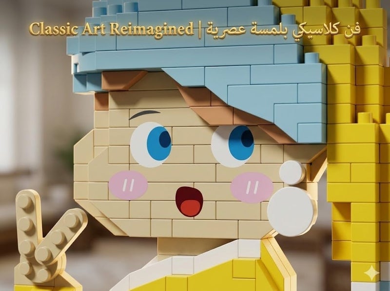 أنا مكعبات بناء صغيرة الجسيمات بأسلوب فني إبداعي، ألعاب تجميع تعليمية، زينة بناء إبداعية للبالغين والأطفال (JM36-MZ-454-SA) - Image 3