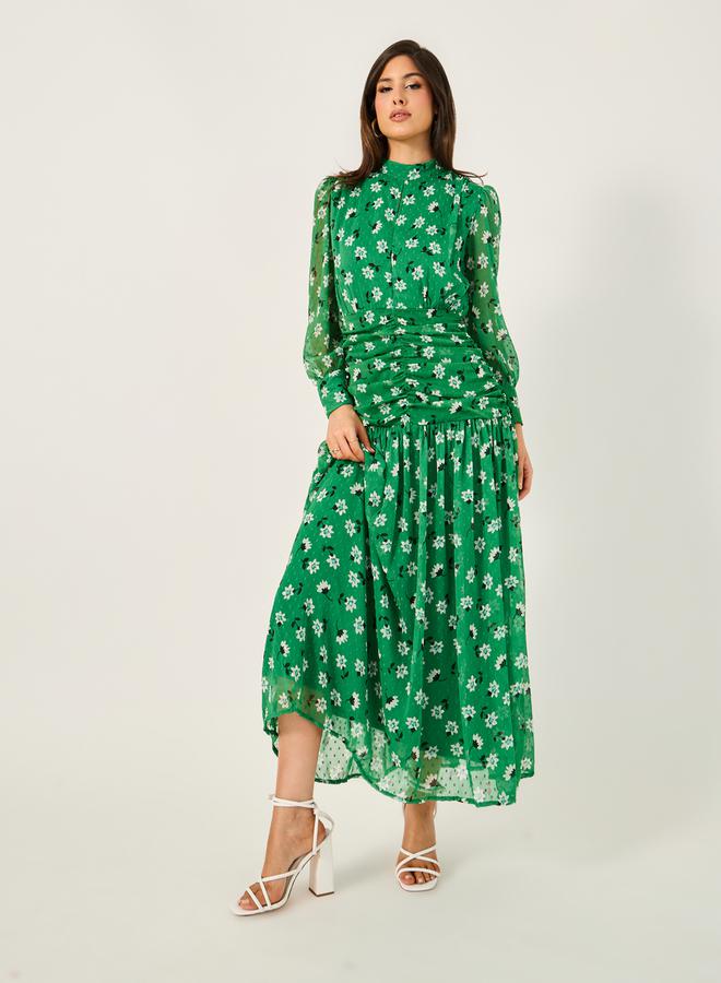 Styli Floral Mockneck Dress - Image 2