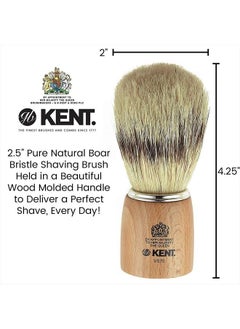 KENT Kent VS70 Natural Badger Bristle Beechwood Shaving Brush for Men for Safety Razor, Shaving Razors for Men. Perfect Lather Shaving Brush for Shave Cream, Shaving Soap. Kent Luxury Shaving Since 1777  - Image 2