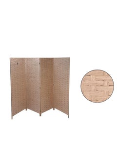 AL KHALDIYA Foldable partition room divider, 4 panels, dark brown 