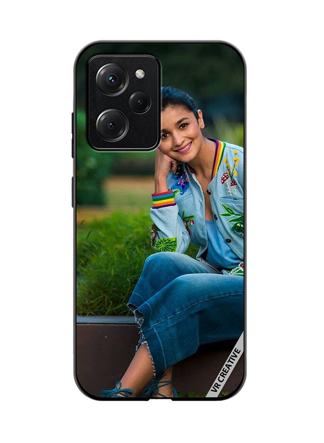 VR CREATIVE Protective Case Cover For Xioami Pcoo X5 Pro Bollywood Actress Alia Bhatt Design Multicolour - Image 1