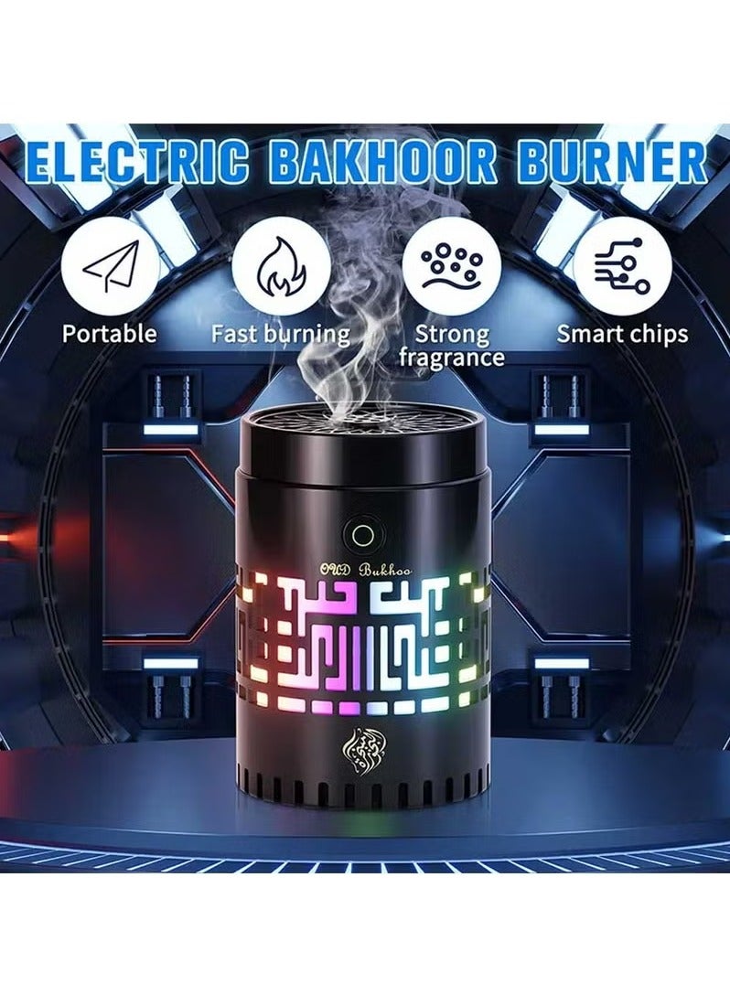 Bakhoor Arabic Electric Incense Oud Burner with Full Quran Muslim Speaker Remote and App Control - Image 5