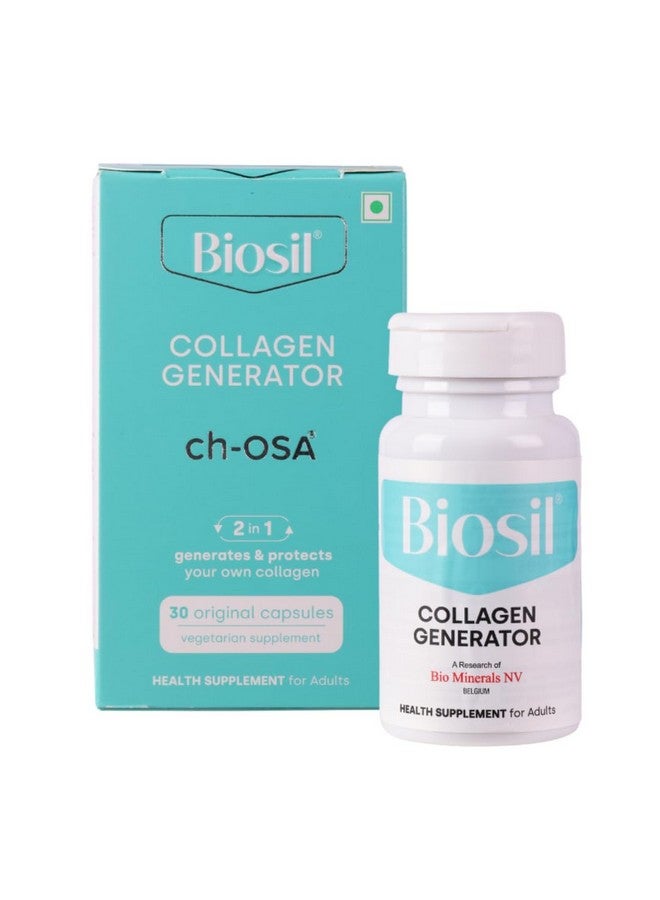 BIOSIL Biosil collagen booster for glowing, radiant skin, healthy, shiny hair/Supplement for Women & Men for Anti-Ageing, fine line, wrinkles - 30 capsules - Image 1