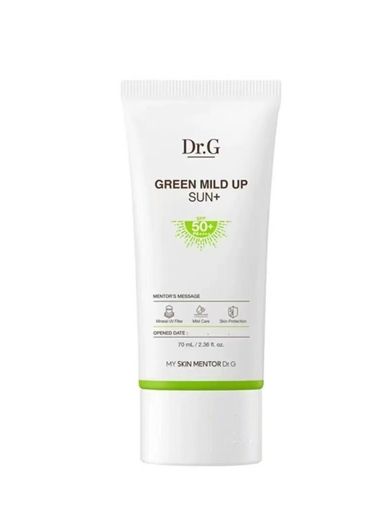 دكتور جي د.ج غرين مايلد أب صن كريم واقي شمس SPF50+/PA++++ 70 مل - Image 1