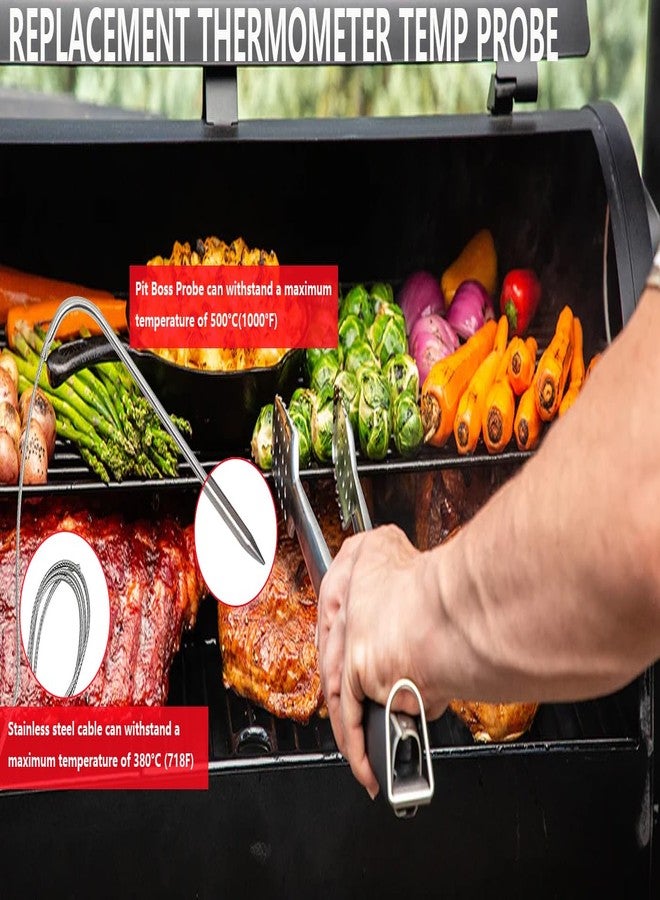 FCCUM AONELAS Replacement Meat Probe for Pit Boss Pellet Grill, Compatible with Pit Boss Series Pellet Grill and Smoker, 3.5 mm Plug, 2 Waterproof Temperature Probes… - Image 4