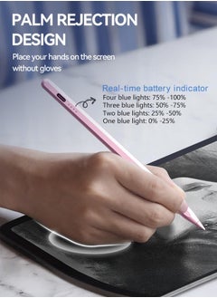 Tersely Stylus Pen for iPad(2024-2018) with Palm Rejection & Fast Charge,Active Pencil for iPad 10/9/8/7/6, iPad Pro 11/12.9/13, Air 6/5/4/3,Mini,Magnetic Attachment  - Image 5