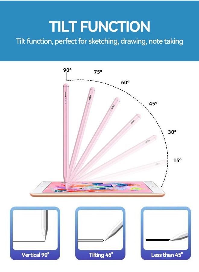 Tersely - Stylus Pen for iPad(2024-2018) with Palm Rejection & Fast Charge,Active Pencil for iPad 10/9/8/7/6, iPad Pro 11/12.9/13, Air 6/5/4/3,Mini,Magnetic Attachment - Image 1