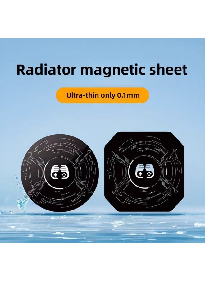 Generic Radiator Magnetic Patch Is Suitable For Mobile Phone Tablet Computer Ipad Car Holder Mobile Phone Magnetic Patch-Color:Radiator Magnetic Sheet [pack Of 3]  - Image 2