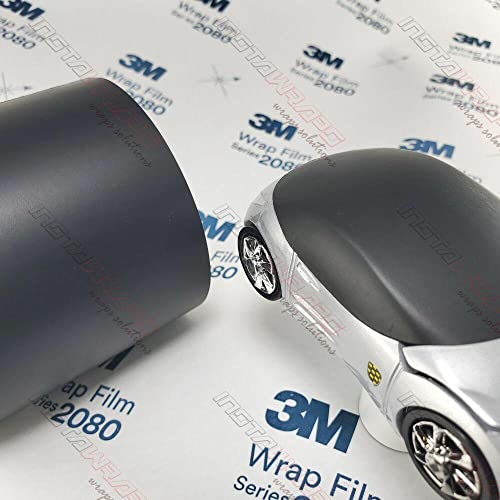 3M 1080 Matte 60in x 24in Car Wrap Vinyl Film (Matte Deep Black) - Image 2