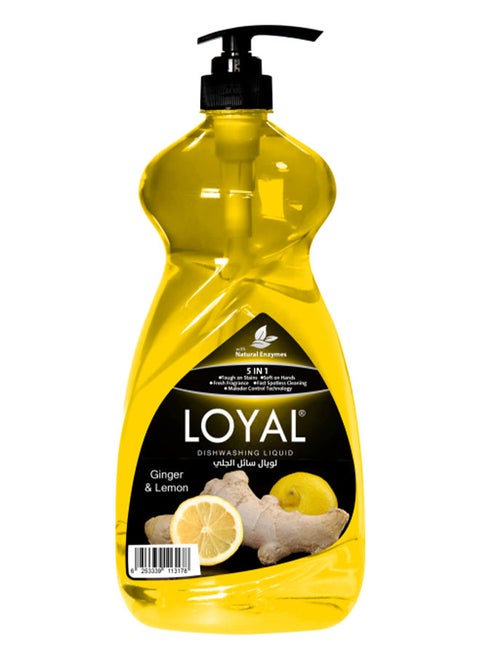 5 in 1 Dishwashing Liquid - Ginger & Lemon 1.5L