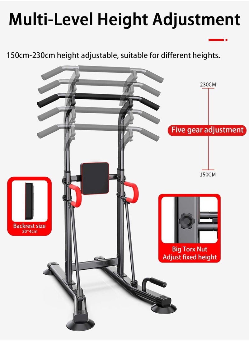 Viden Pull-Up Rack Home Fitness Table Tower Push-Up Table Strength Trainer Abdominal Arm Whole Body Muscle Training Height Adjustable Whole Family Use Office Gym Pull-up Bars  - Image 3
