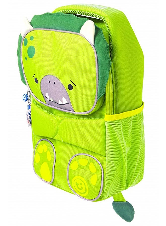 Trunki ToddlePak Dudley Dinosaur Green Preschool Backpack, High Visibility Children's Rucksack with Adjustable Straps, 5L Capacity and Storage - Image 2