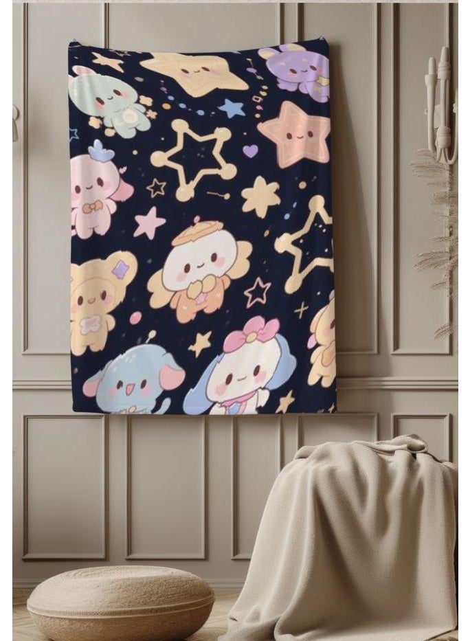 عام بطانية رقيقة من الفانيلا الكرتونية للأطفال والرضع (دافئة ومريحة، ومناسبة للنوم والألعاب) 70 سم * 100 سم - Image 3