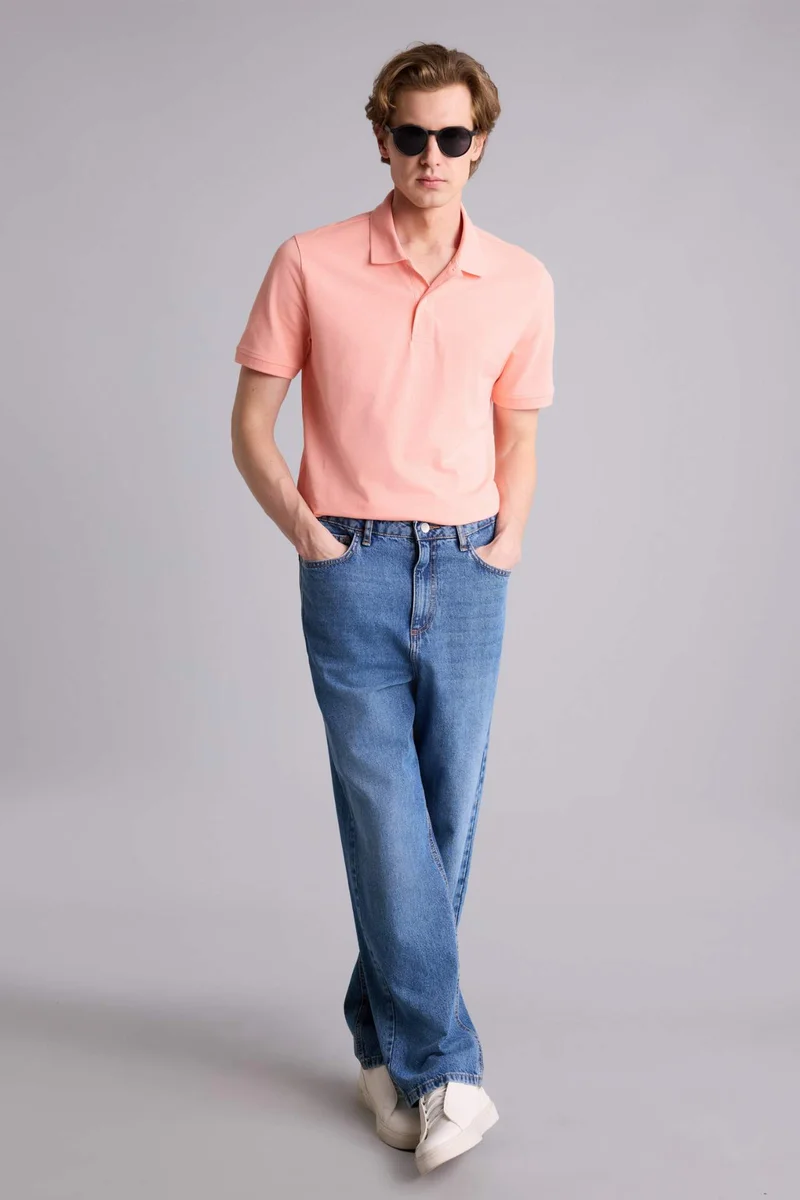 DeFacto Slim Fit Short Sleeve Polo T-Shirt