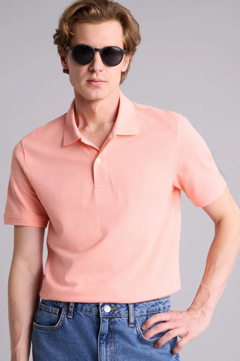 Defacto  Slim Fit Short Sleeve Polo T-Shirt for Men | Best Price UAE