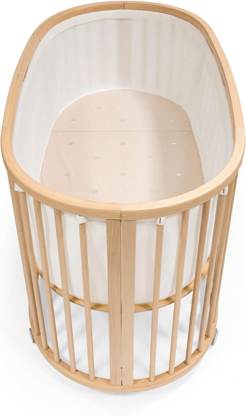 Stokke Sleepi Mesh Liner V3 for Baby Bed - Breathable 3D Mesh for Safe Sleep - Machine Washable - White - Image 1