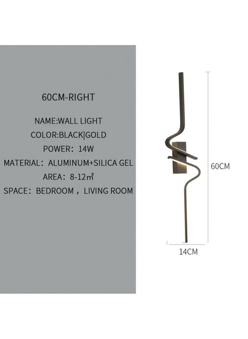 LOOPITYS （Tricolour light-60CM）Modern wall lights Home appliances Nordic style long lumen home decoration Bedroom dining room TV wall lighting fixtures，wall lamp - Image 2