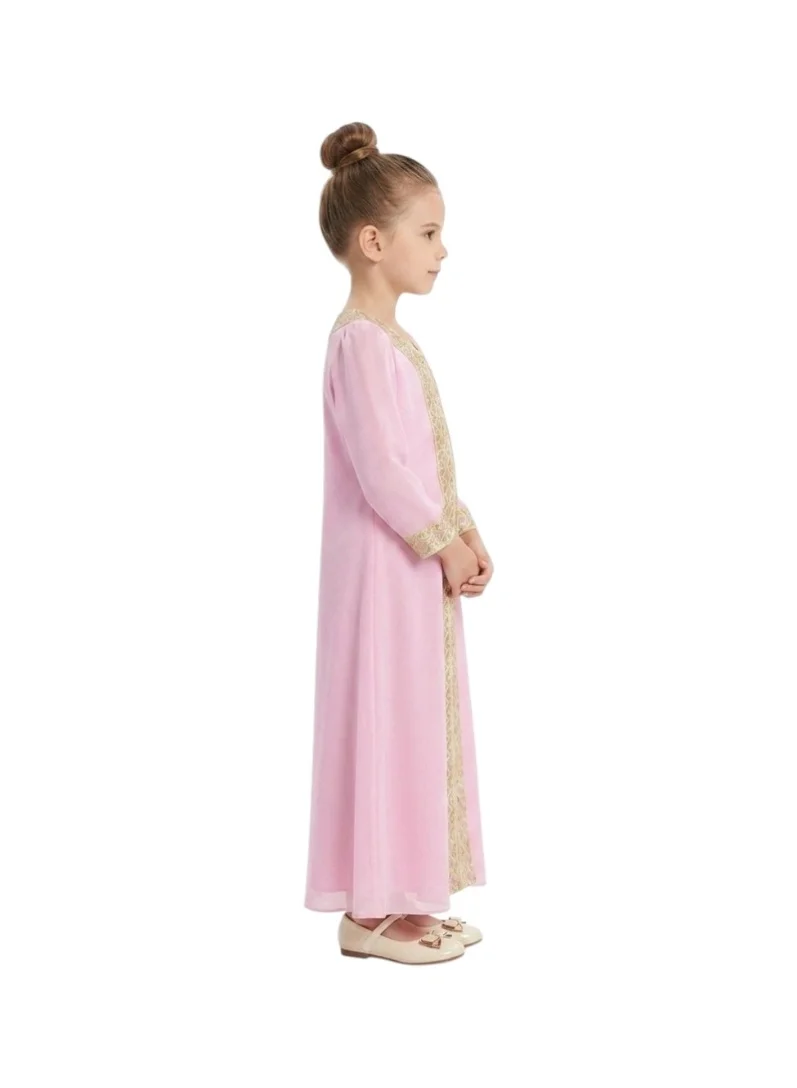 بيداني Rose Sequin-Trimmed Kaftan Gown