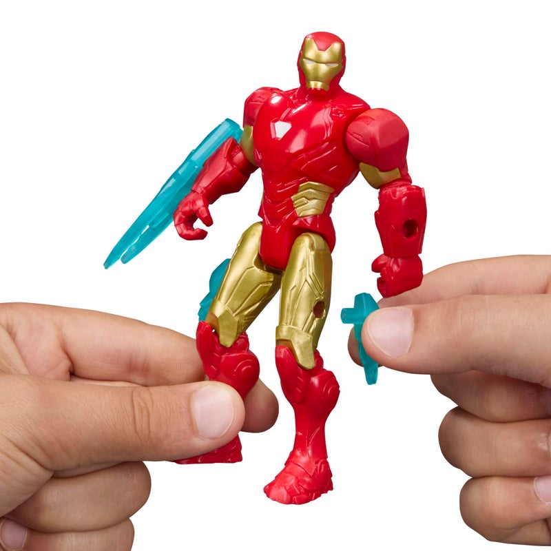 AVENGERS أفينجرز مارفل أكشن فيرس شخصية آيرون مان مع ملحقاتها، 4.5 بوصة (11.4 سم) ألعاب وشخصيات الأبطال الخارقين للأطفال، أعمار 4 سنوات فما فوق - Image 4