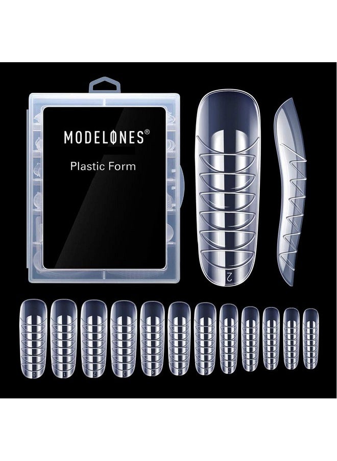 modelones MODELONES Poly Extension Gel Dual Nail Form 120pcs Coffin Nails Clear Ballerina Nail Tips Full Cover  - Image 1