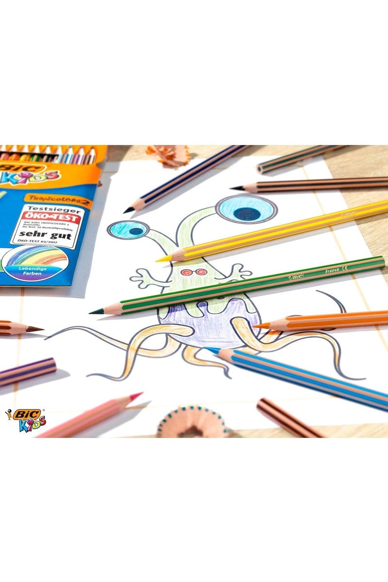 Bic Coloring Evolution Stripes Pencil, 24 Pieces, Assorted Colors - Image 4