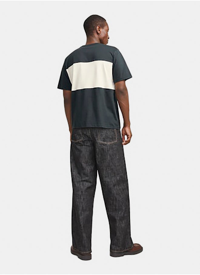 JACK & JONES - Jorvesterbro Block Tee Ss Crew Styd Aw24 - Image 1