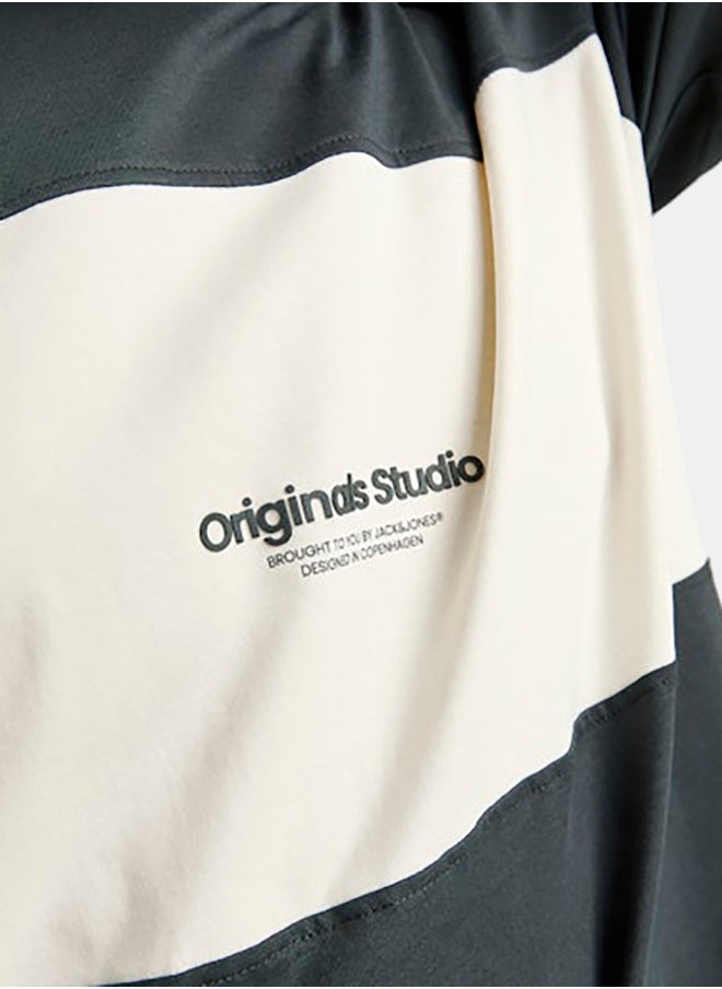 JACK & JONES - Jorvesterbro Block Tee Ss Crew Styd Aw24 - Image 1