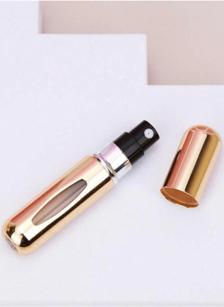 Generic empty Mini Refillable Perfume can , gold  - Image 2