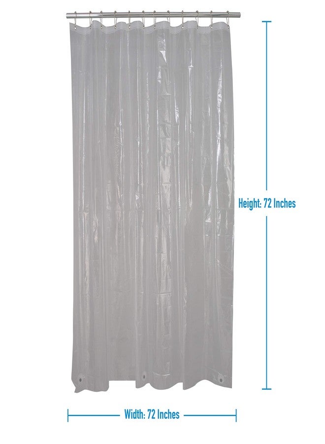 Bath Bliss 2 Pack PVC Heavy Weight Shower Curtain Liner | 4G | 70" x 72" |Rust Resistant Copper Grommets | Magnetic Hem | Super Clear - Image 3