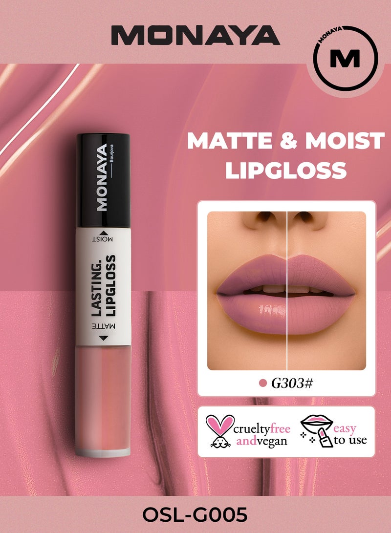 مونايا G005 جلوس مات ومرطب ثابت – ١٢ درجة زاهية، ثابت طويل، مرطب، لمسة مات من غير جفاف، ٤.٥ مل، خالي من التجارب على الحيوانات - Image 1