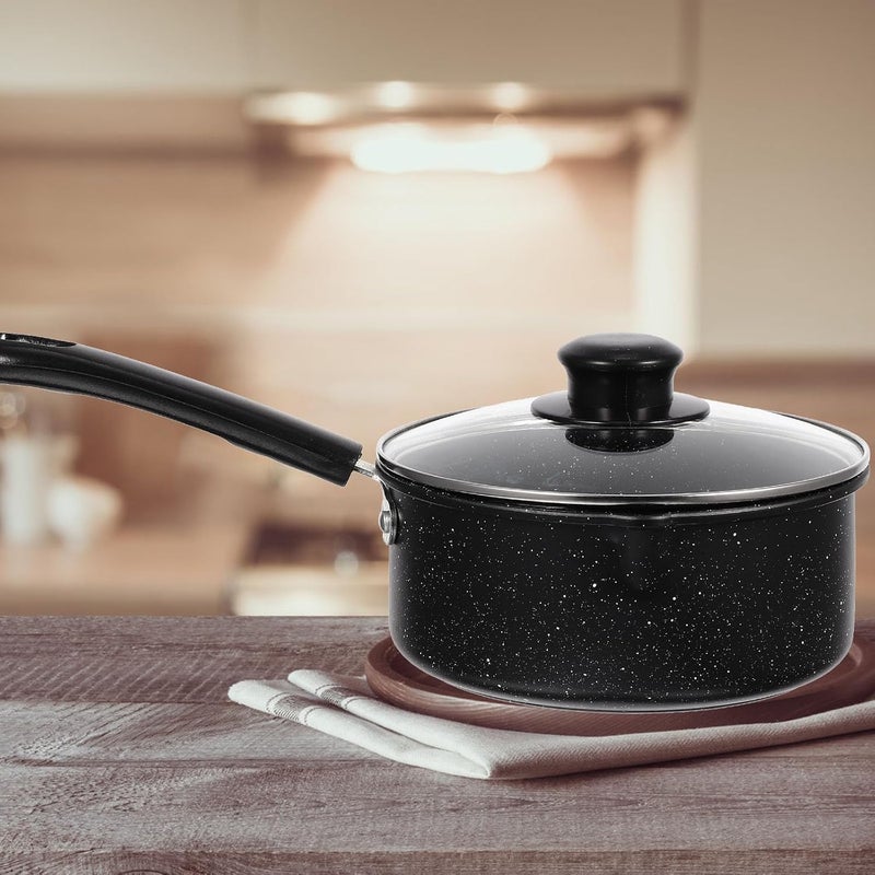 Nonstick Milk Heating Pot 16cm Maifan Stone Saucepan with Lid Household Kitchen Food Cooking Stockpot - Image 4