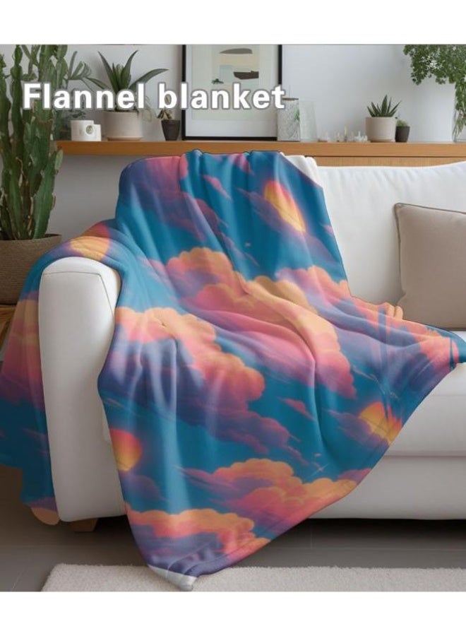 general Baby and children's cartoon flannel thin blanket (warm and comfortable, suitable for sleep, game use) 70cm*100cm - Image 1