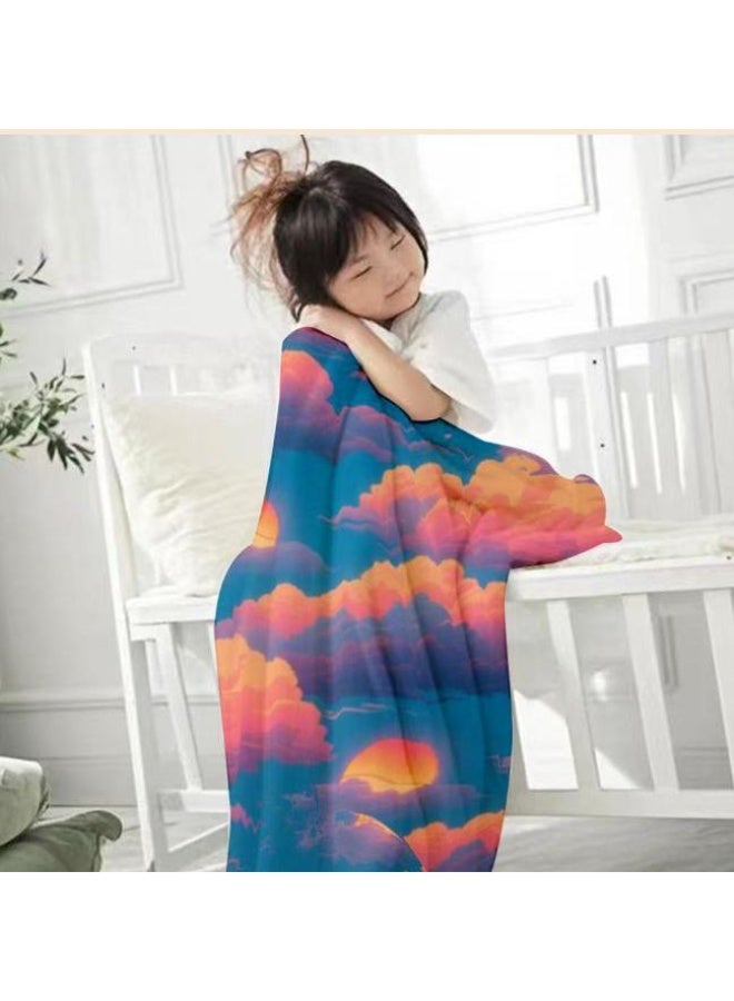 general Baby and children's cartoon flannel thin blanket (warm and comfortable, suitable for sleep, game use) 70cm*100cm - Image 2