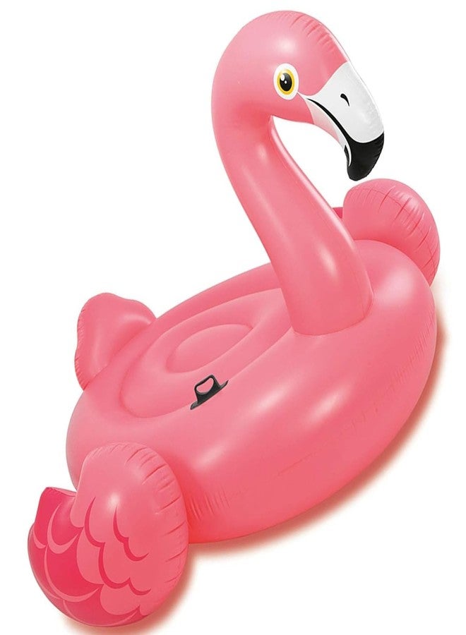 ARIDAM Flamingo Ride-On Inflatable Swimming Pool Float for Kids | Cute Ride-On Pool Float with Safety Ring | Lightweight Air Inflatable Water Toy for Pool & Beach Fun - Image 2