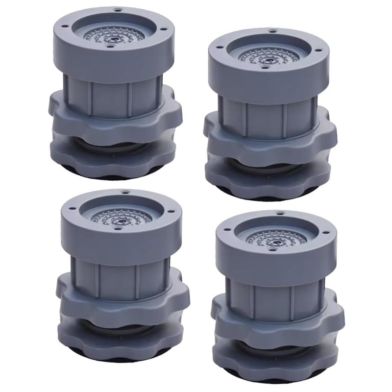 PARSPAR Washing Machine Vibration Pads Washing Machine Anti Vibration Feet Pads Shock and Noise Dampening Cancelling Adjustable Washer and Dryer Machine Support Protects Rubber Feet Pad 4 PCS - Image 1