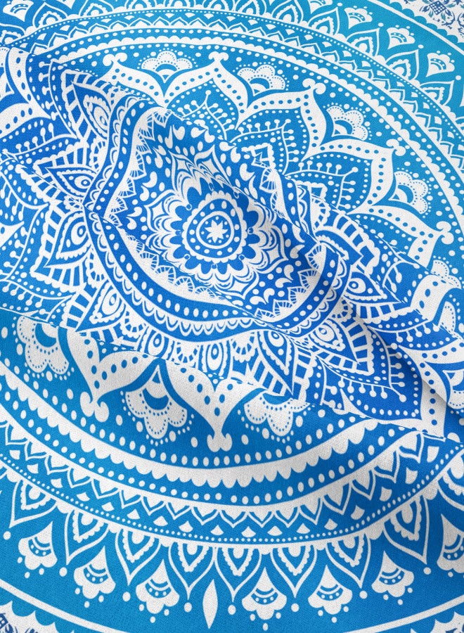 1PCS Tapestry 180cm * 230cm Home Bohemian Milled Mandala Flower Pattern Room Background Hanging Cloth Home Decoration Cloth - Image 3