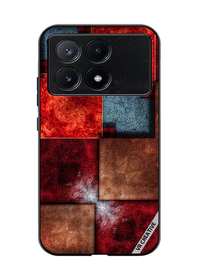 VR CREATIVE Protective Case Cover For Xiaomi Poco X6 Pro Abstract Design Multicolour - Image 1