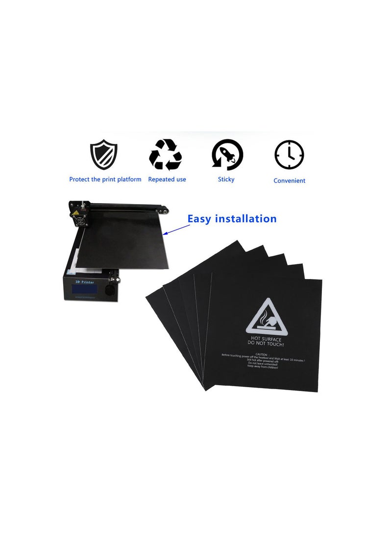 GGOOT 5Pcs 220x220mm 3D Printer Parts Heating Bed Board Printing Sticker Adhesive Bed Belt - Image 4