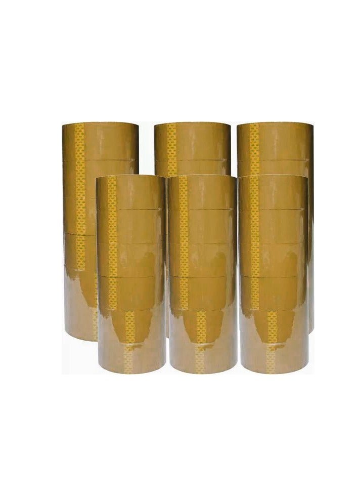 vsell24 Pack of 36 Pieces Brown Heavy-Duty 150-Yard Packing Tape Perfect for Moving Boxes, Large Postal Bags,Sealing Parcel Boxes and Office Supplies  - Image 1